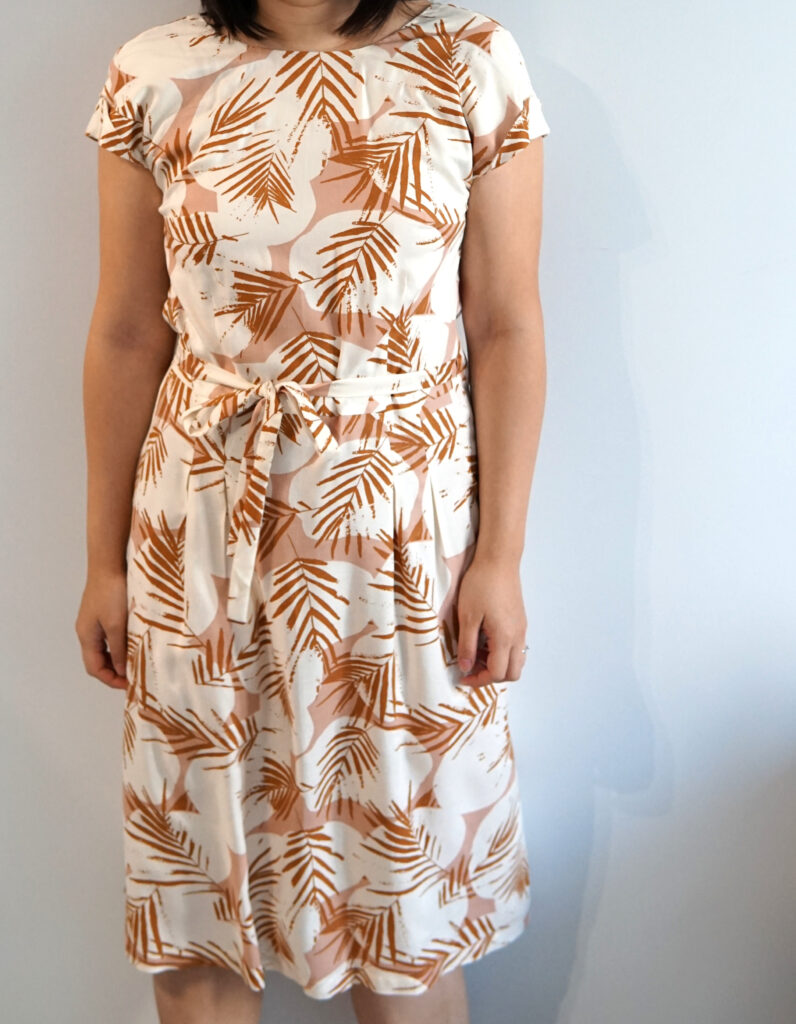 Robe Leaf de Maison Fauve en viscose Atelier Brunette de face
