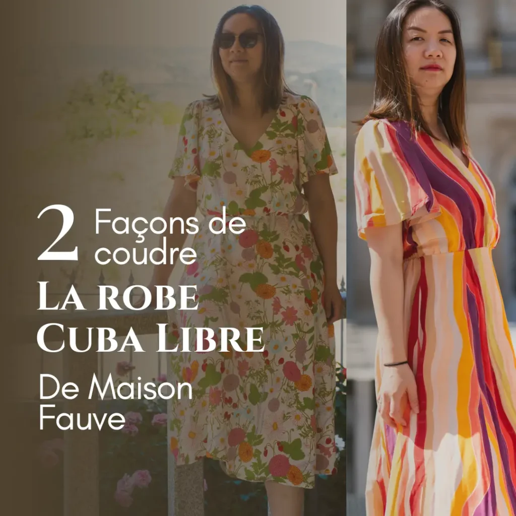 2 façons de coudre la robe cuba libre de maison fauve
