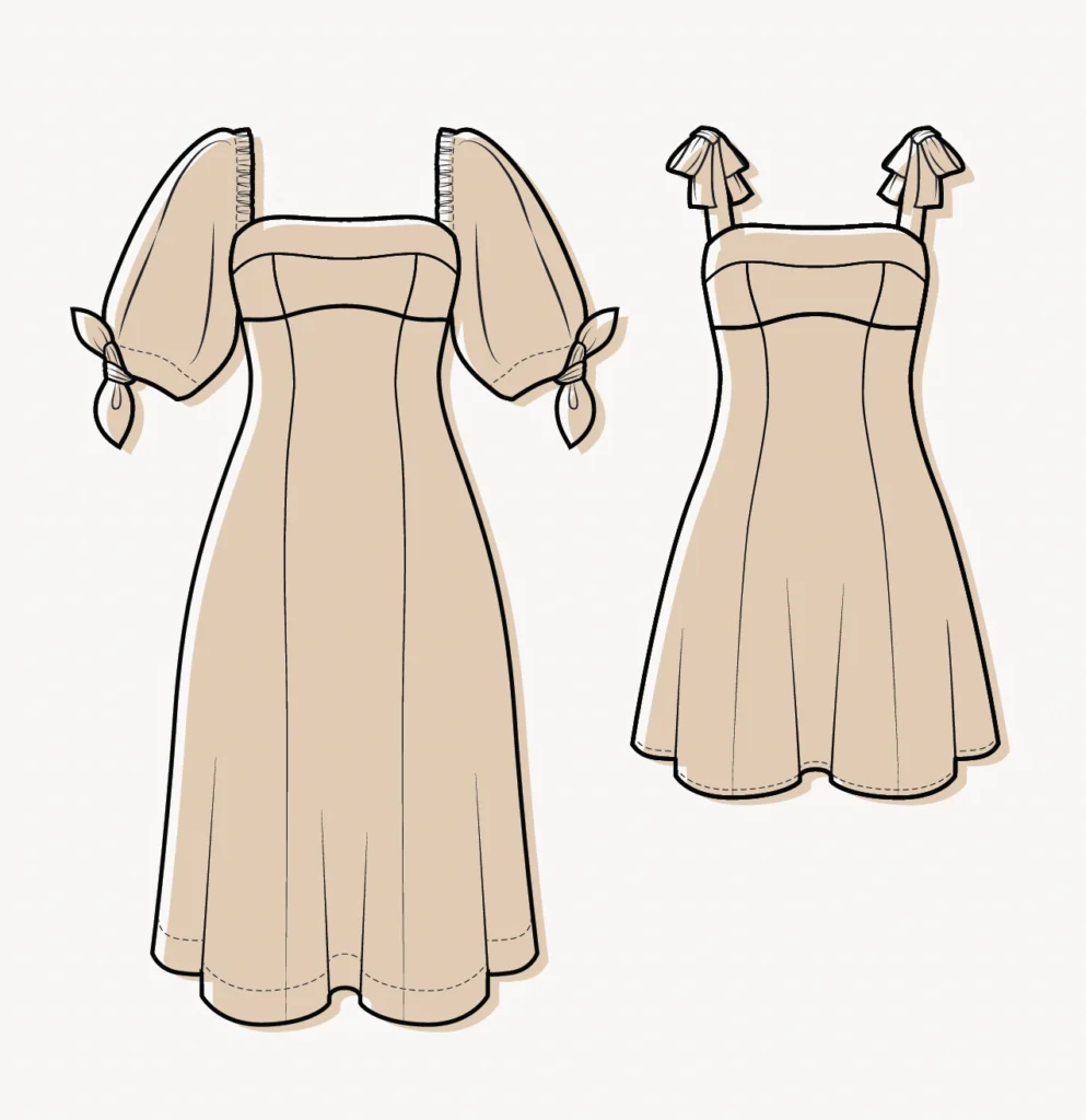 Le patron de la robe Lilas de Deer and Doe