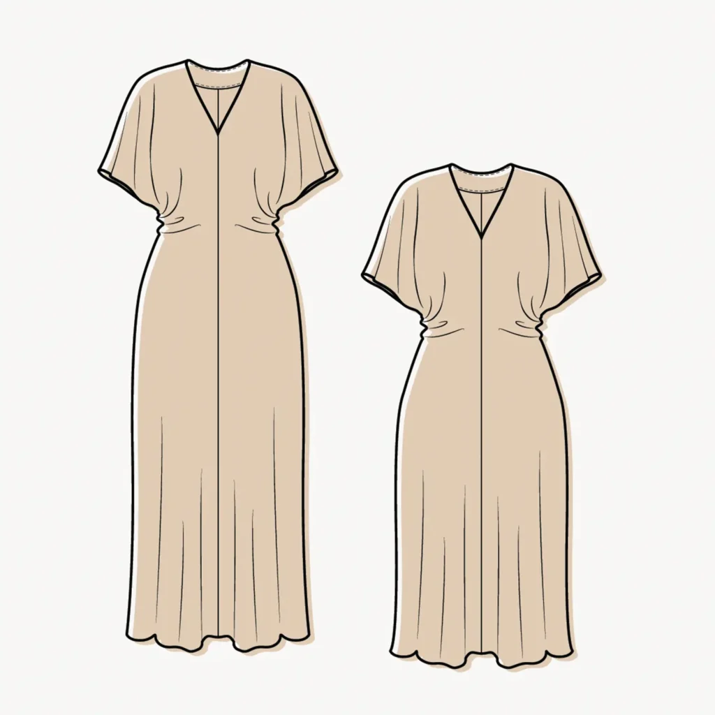 Le patron de la robe Mistral de Deer and Doe